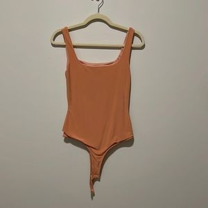 Orange/Nude Bodysuit NWT  